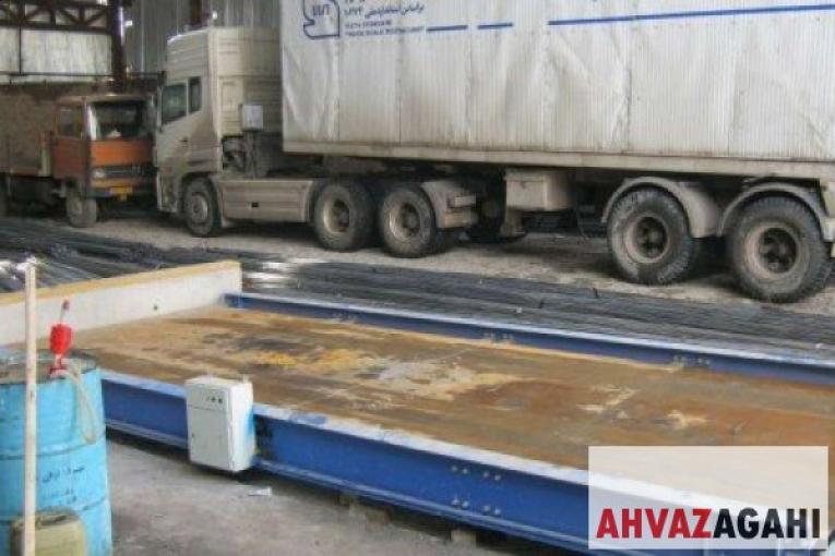 فروش و نصب باسكول هاي 60 تن تريلي كش با صفحه بتن فلز پيش ساخته