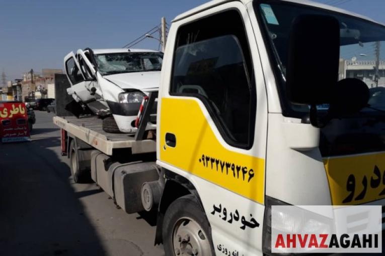يدك كش يدكش نيسان خودروبر كفي چرخگير چرخ گير اهواز